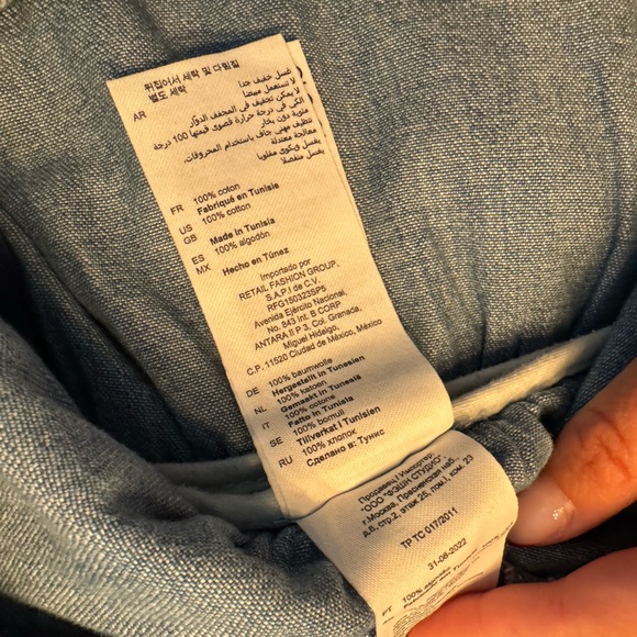 SANDRO Fanfan Tiered Denim Mini Skirt Size 38 New with tags US 6 - Picture 8 of 16